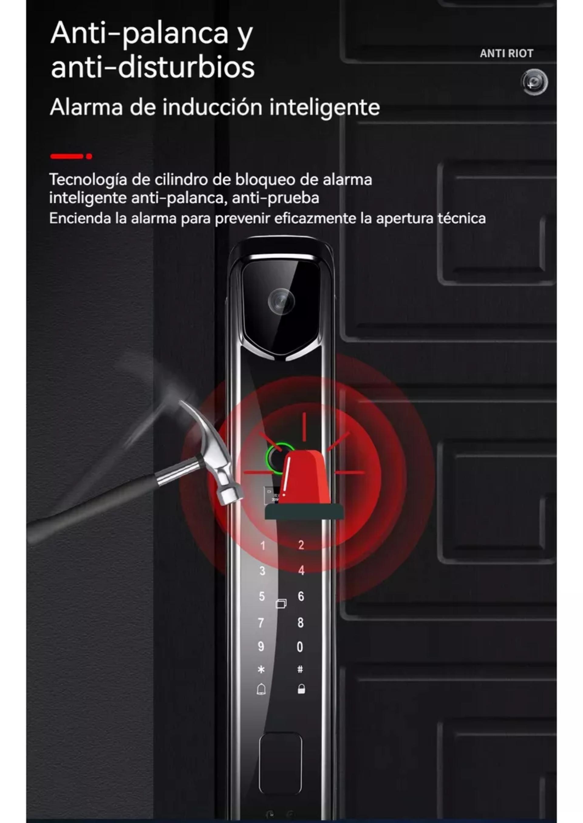 Cerradura Electrónica Digital Inteligente Wifi Con Cámaravasoyo Cerradura Inteligente Electrónica, Chapa Digital, Smart Lock