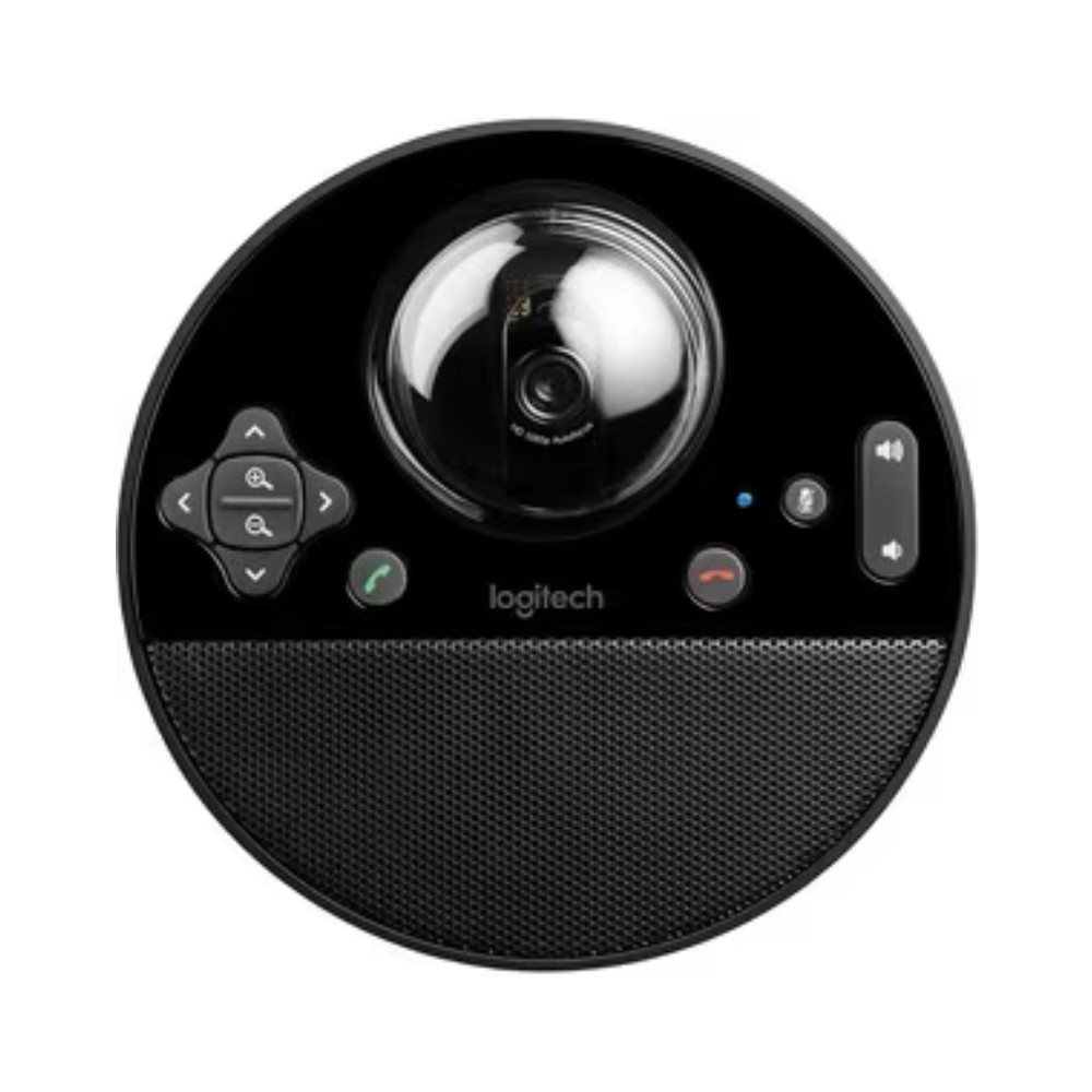 Logitech Cámara para Videoconferencia con Micrófono BCC950, Giro 360°, Negro.