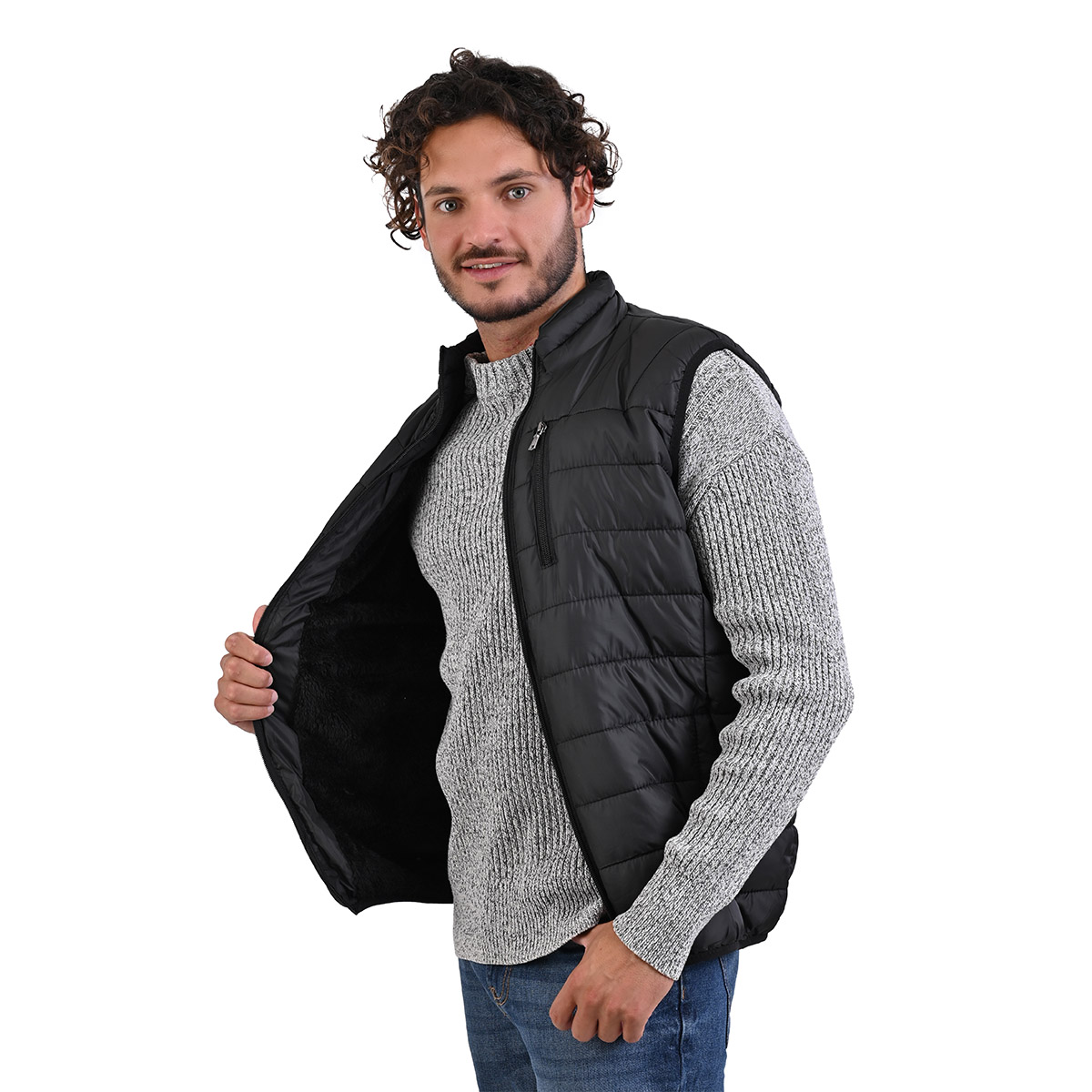 Chaleco Ligero Para Hombre Capucha Desmontable