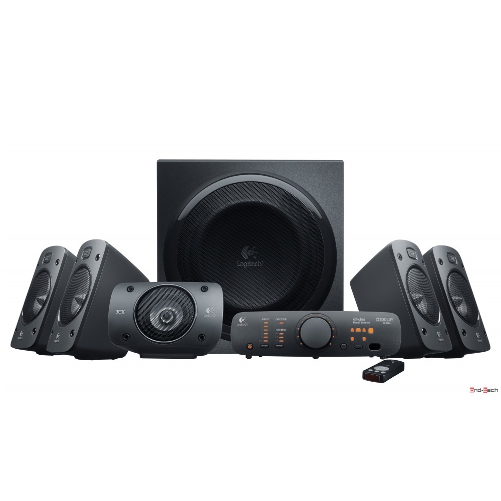 Logitech Sistema de Bocinas con Subwoofer Z906, 5.1, 500W RMS, Negro. 