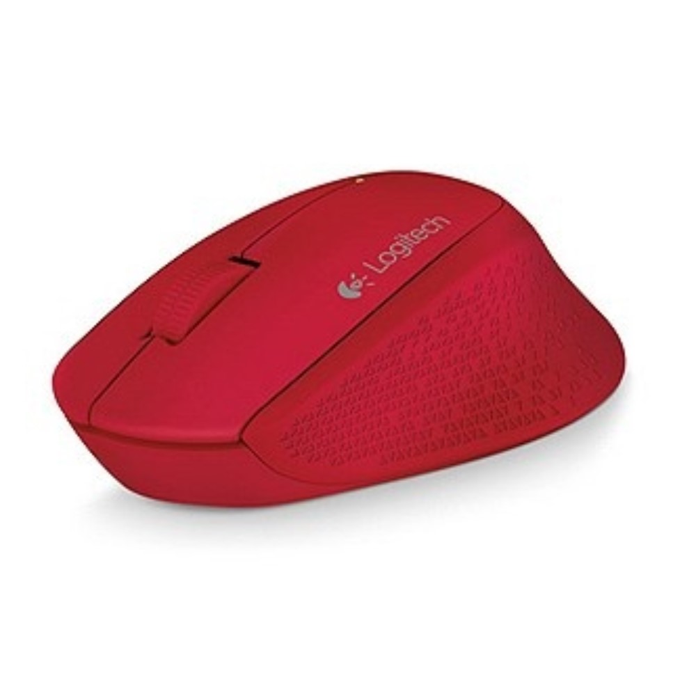 Mouse Logitech Óptico M280, Inalámbrico, 1000DPI, USB, Rojo. 