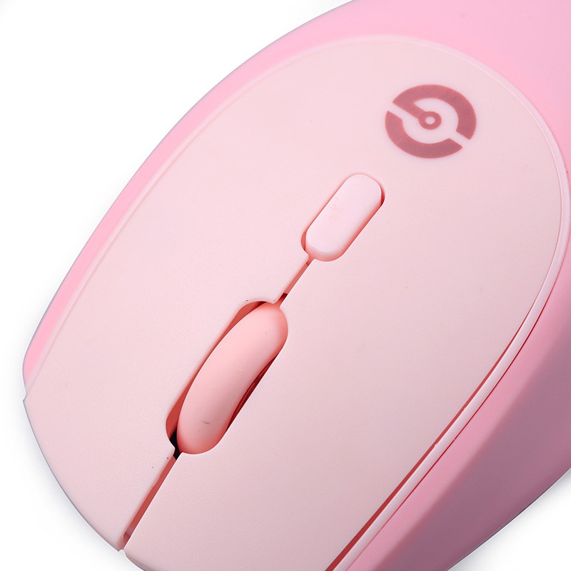 Mouse Getttech Óptico GAC-24404, Inalámbrico, 1600DPI, Rosa