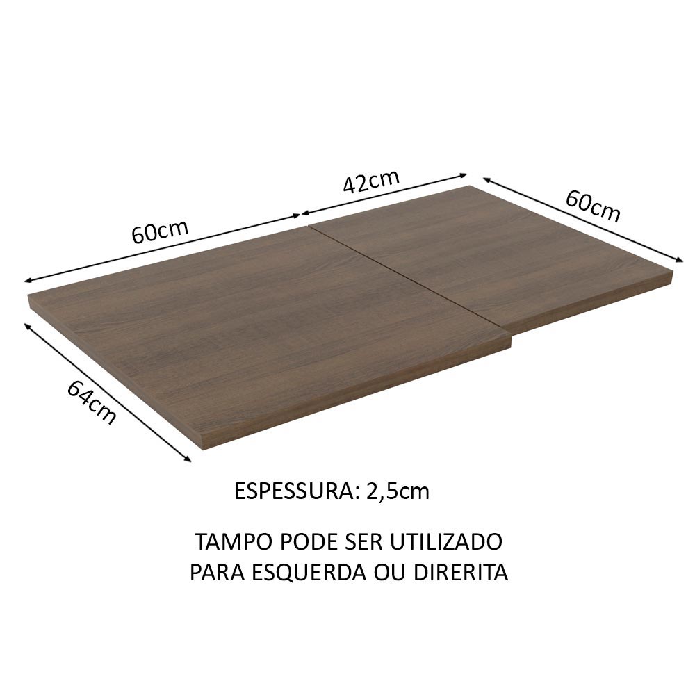Tablero para Mueble de Cocina Madesa 64cm Glamy, Lux y Stella MM 03
