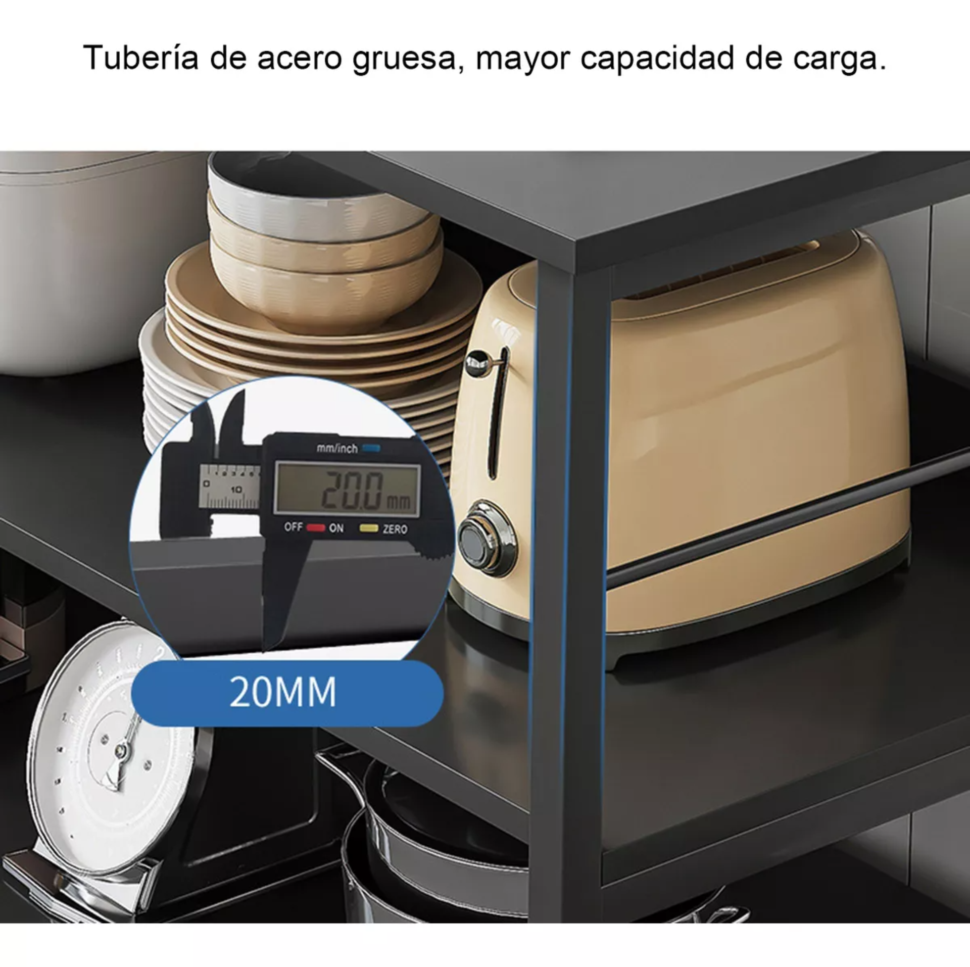 Rack Mueble Organizador Multiusos Cocina Moderno Microondas