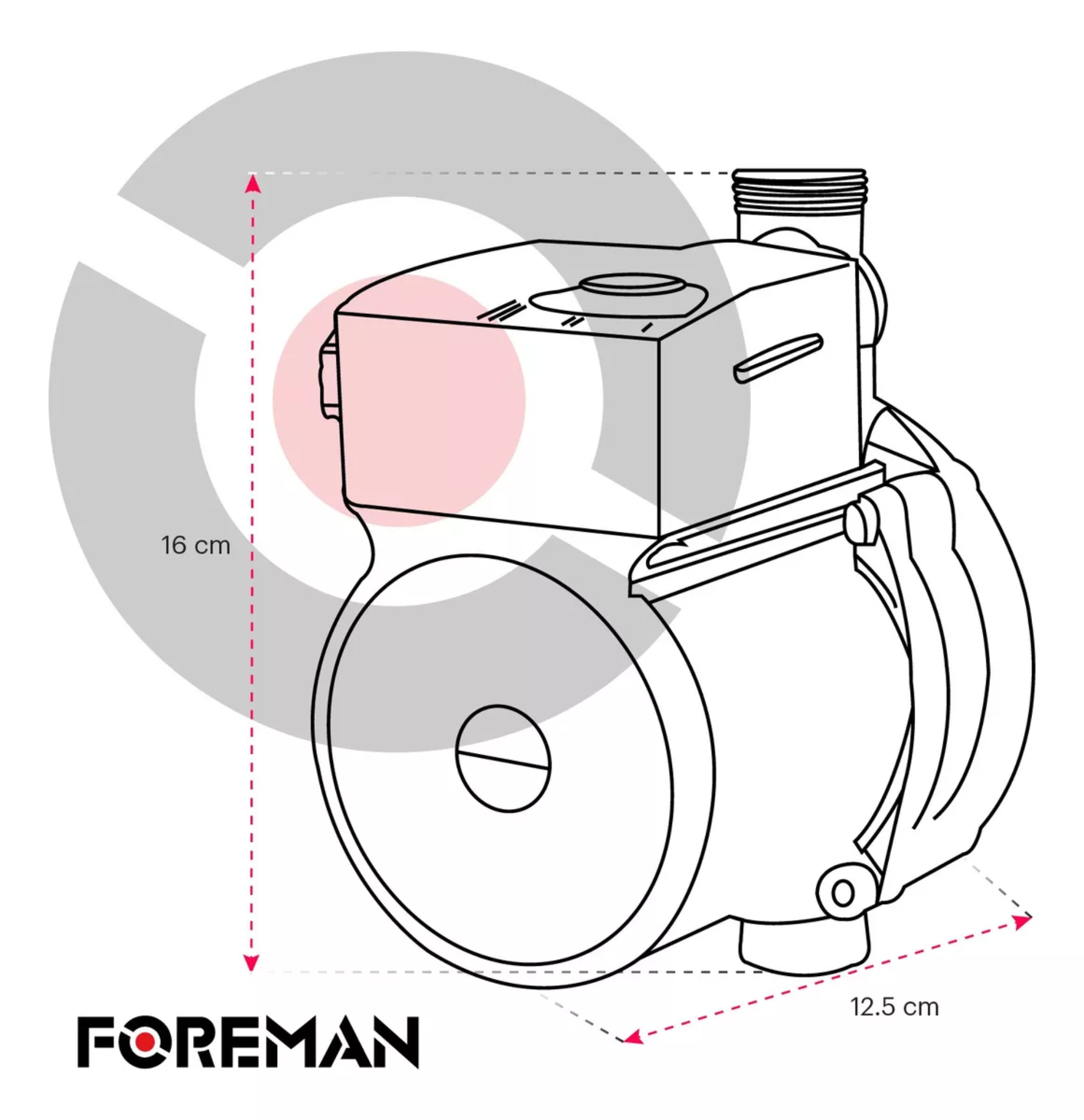 Bomba Presurizadora 1 Servicio 120w 1/6hp 35l/min 120v 60hz