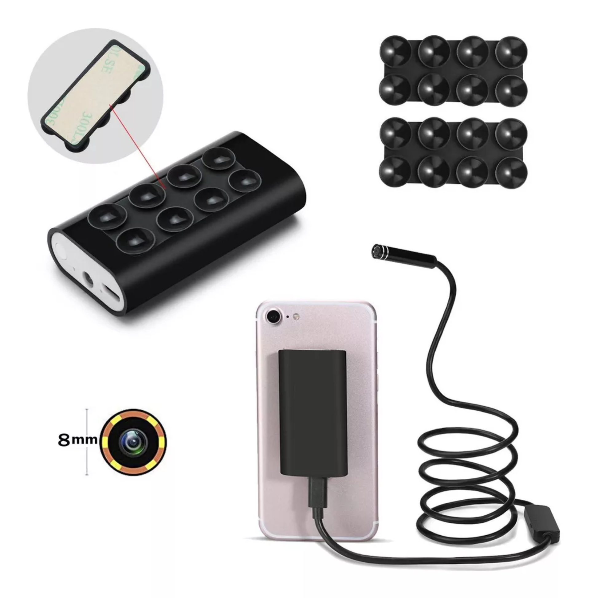 Cámara Endoscópica Para Boroscopio, Wifi, Android, Ios, Led.