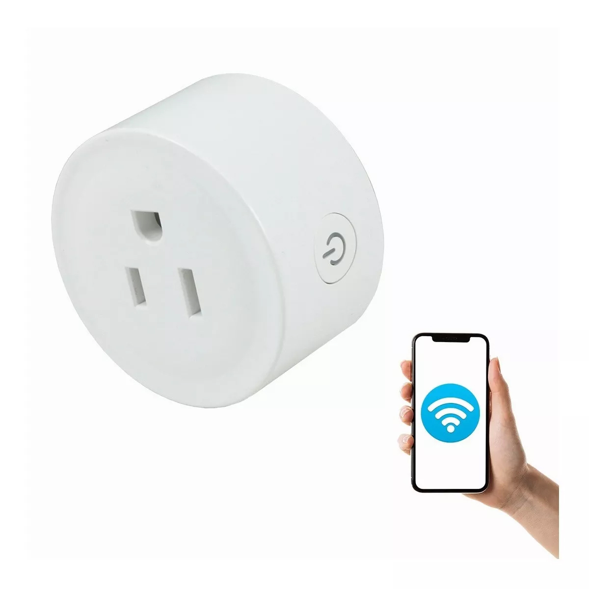 Smart Plug Socket Wifi Conector Inteligente Google Alexa Color Blanco