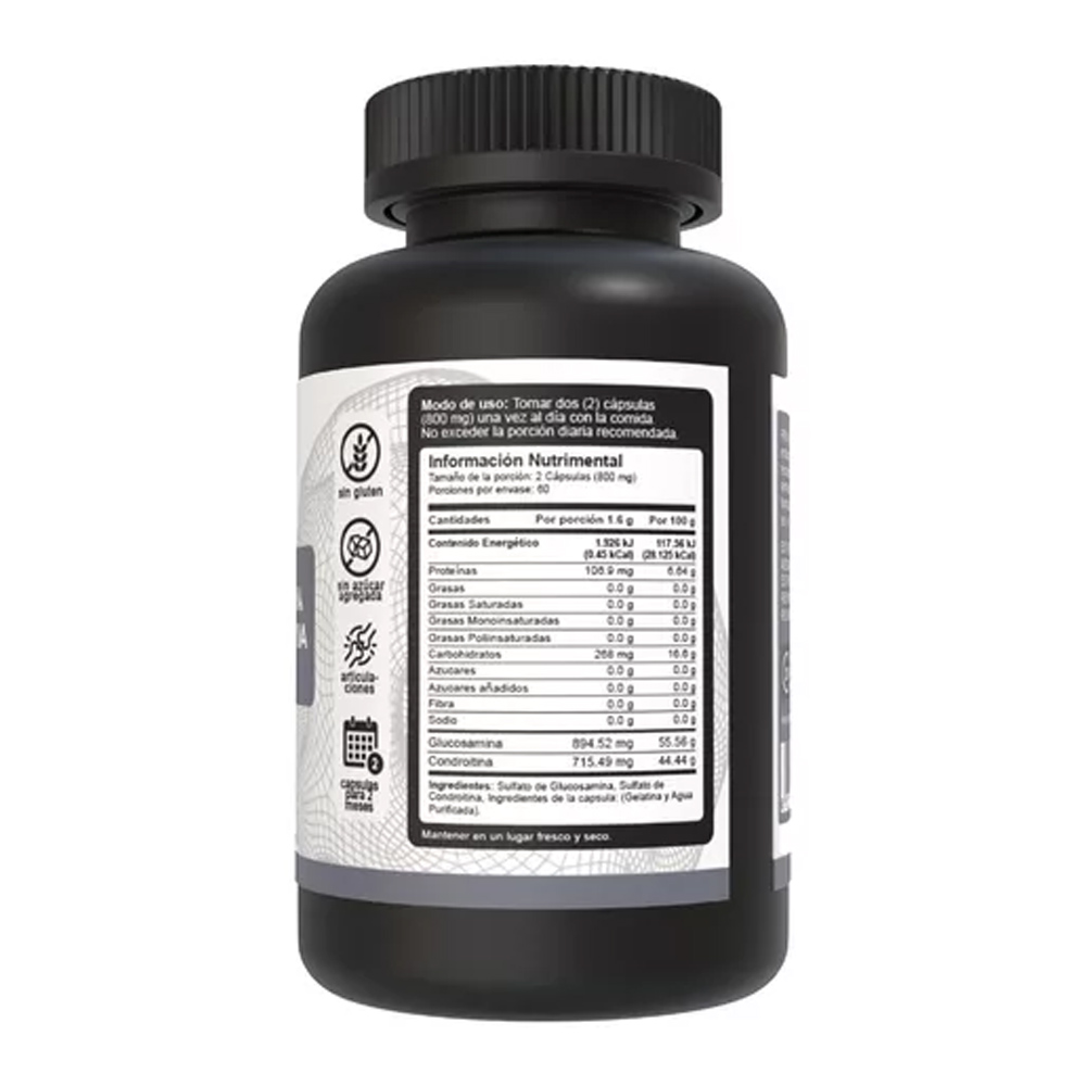 Glucosamina Y Condroitina 1600mg Vnat 120 Capsulas..