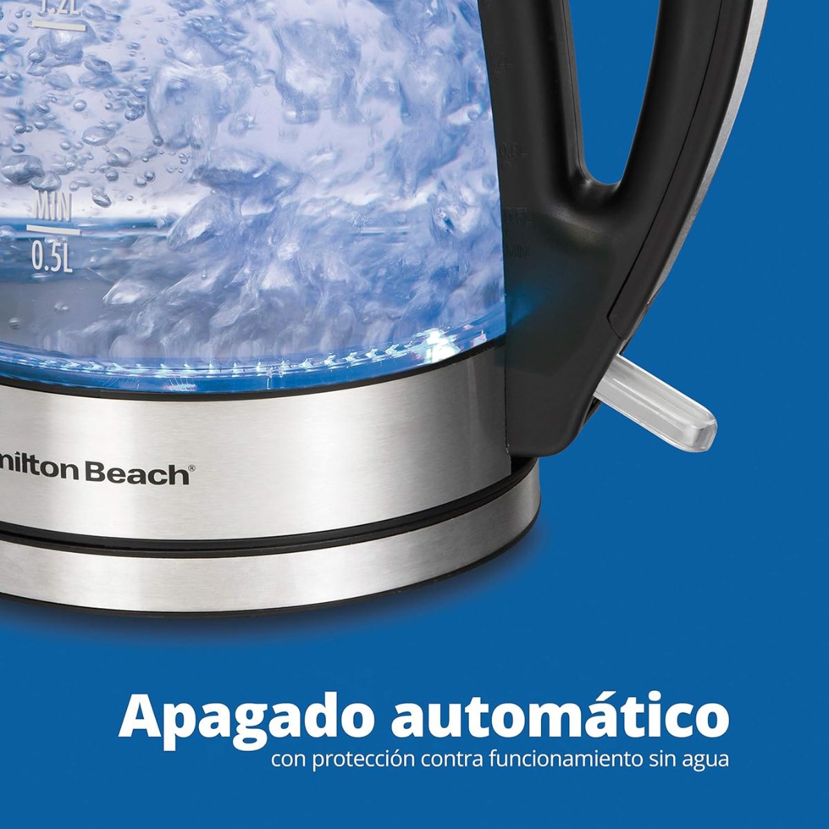 Hamilton Beach Vidrio Eléctrica De 1,7, Tetera Pequeño