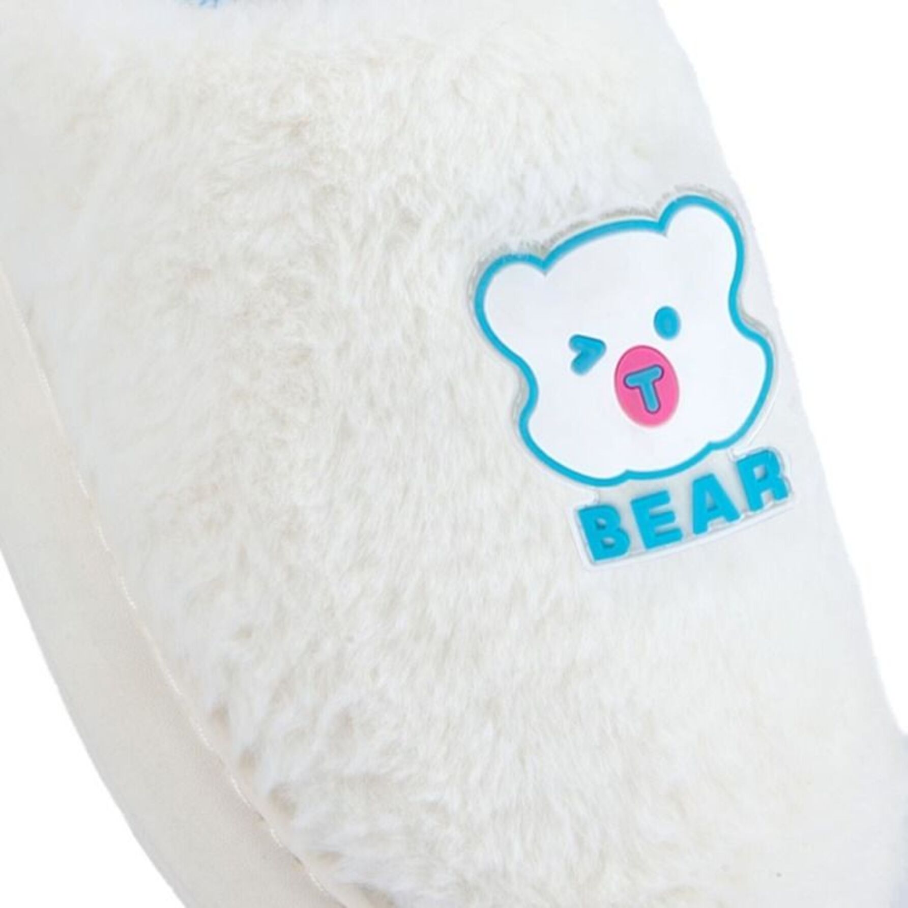 Pantufla para mujer, con estampado de oso y luces, color blanco, marca Love to Lounge 1169142