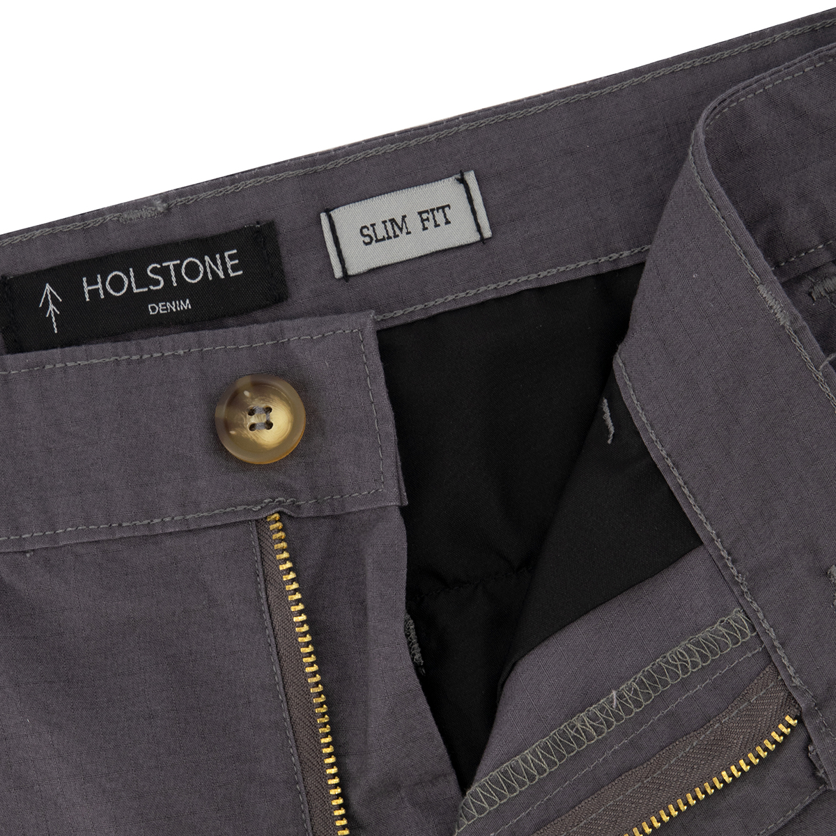 Pantalón Holstone Estilo Chino De Gabardina Para Hombre