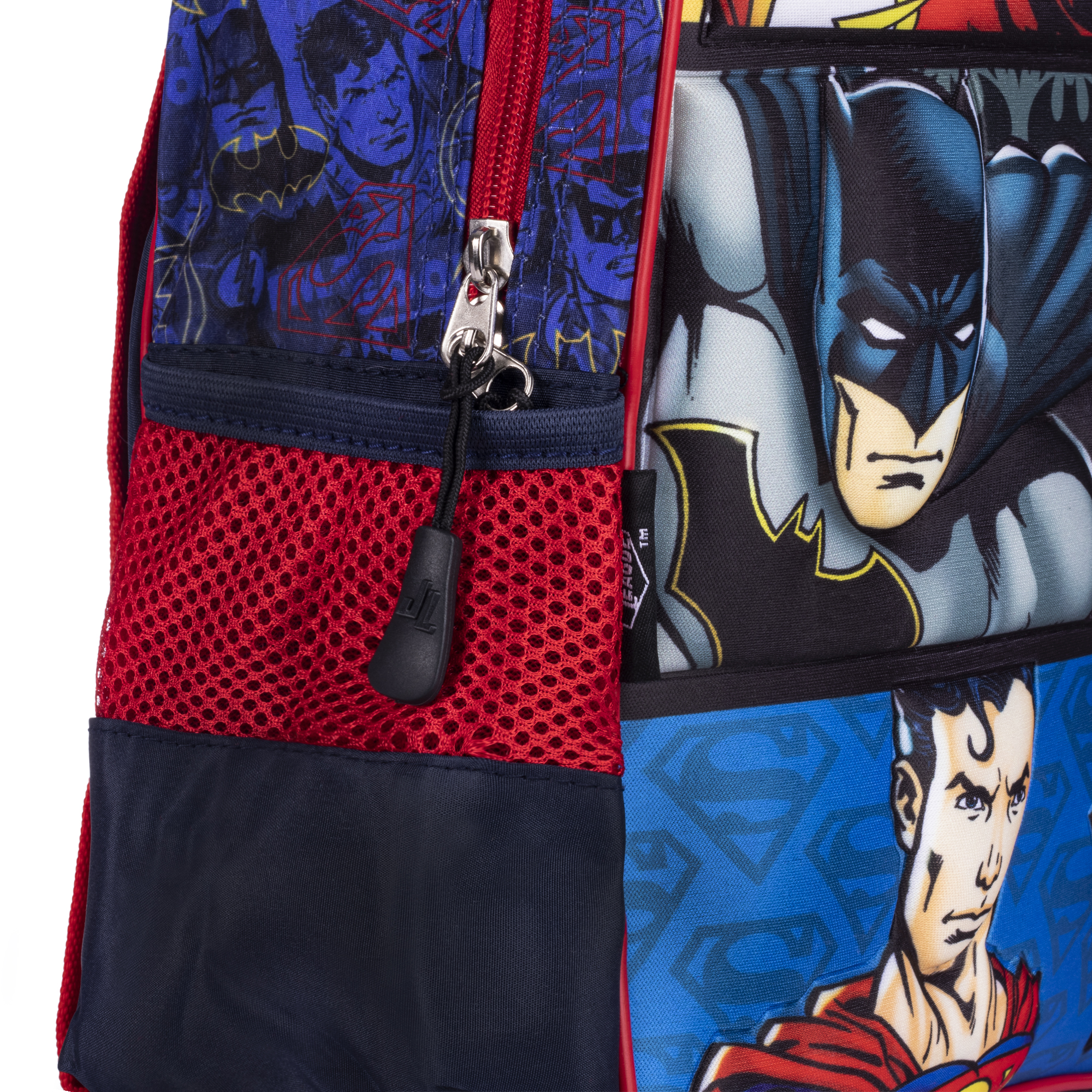 Mochila Kínder Liga De La Justicia 3d Escolar Super Héroes Color Multicolor