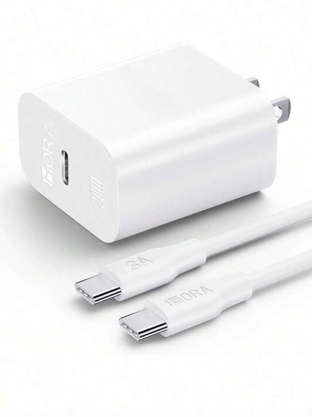 Cargador Tipo C 20w Carga Rápida Con Cable C A C 1m 1hora Gar153 Compatible Para iPhone 15 Samsung Xiaomi Huawei