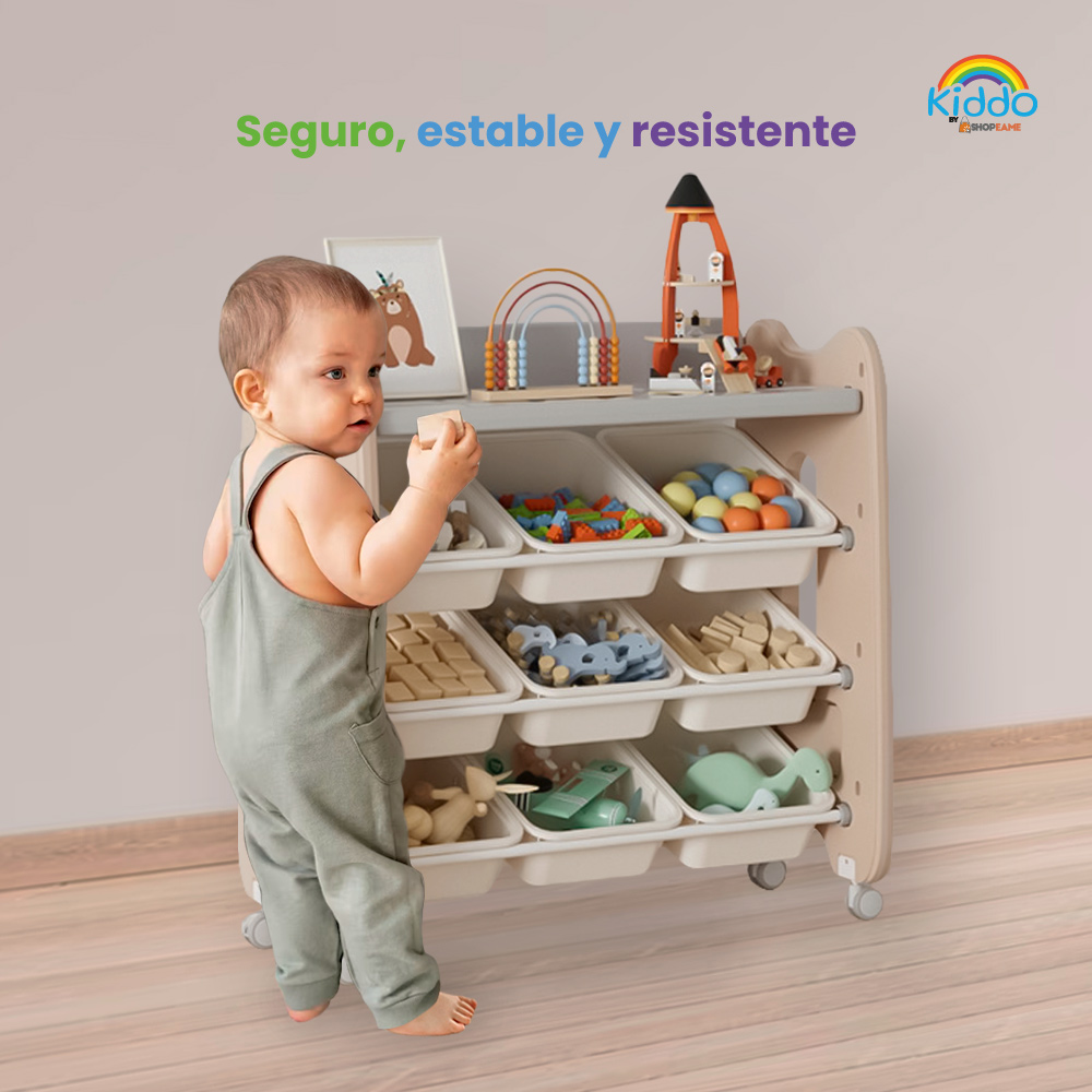 Juguetero organizador 9 cajones montessori 