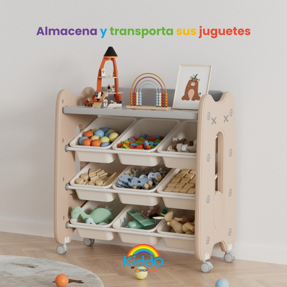 Juguetero organizador 9 cajones montessori 