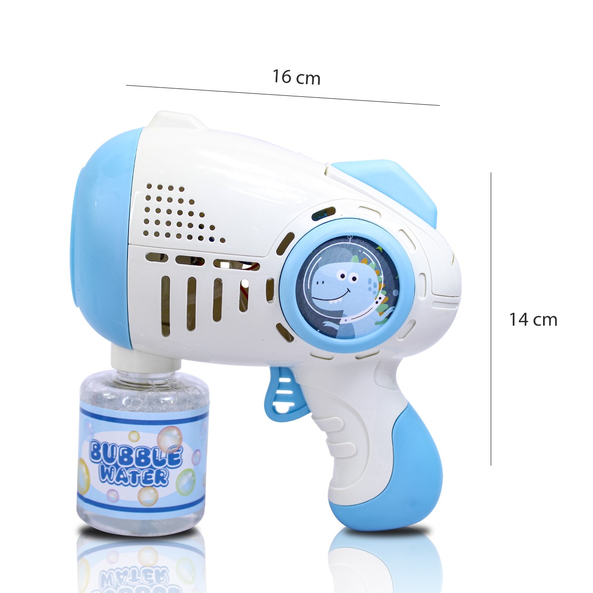 Pistola Burbujas de Jabon Niños,Maquina de Burbujas Automática Recargable con Luces LED/5000+ Burbujas/100ml Solució