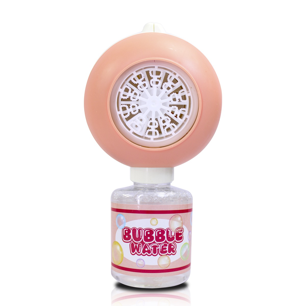 Pistola Burbujas de Jabon Niños,Maquina de Burbujas Automática Recargable con Luces LED/5000+ Burbujas/100ml Solució