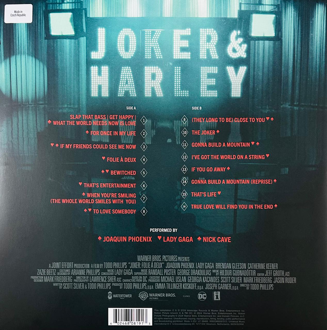 The Joker 2 Folie A Deux 2024 Soundtrack Lady Gaga Red Lp Vinyl