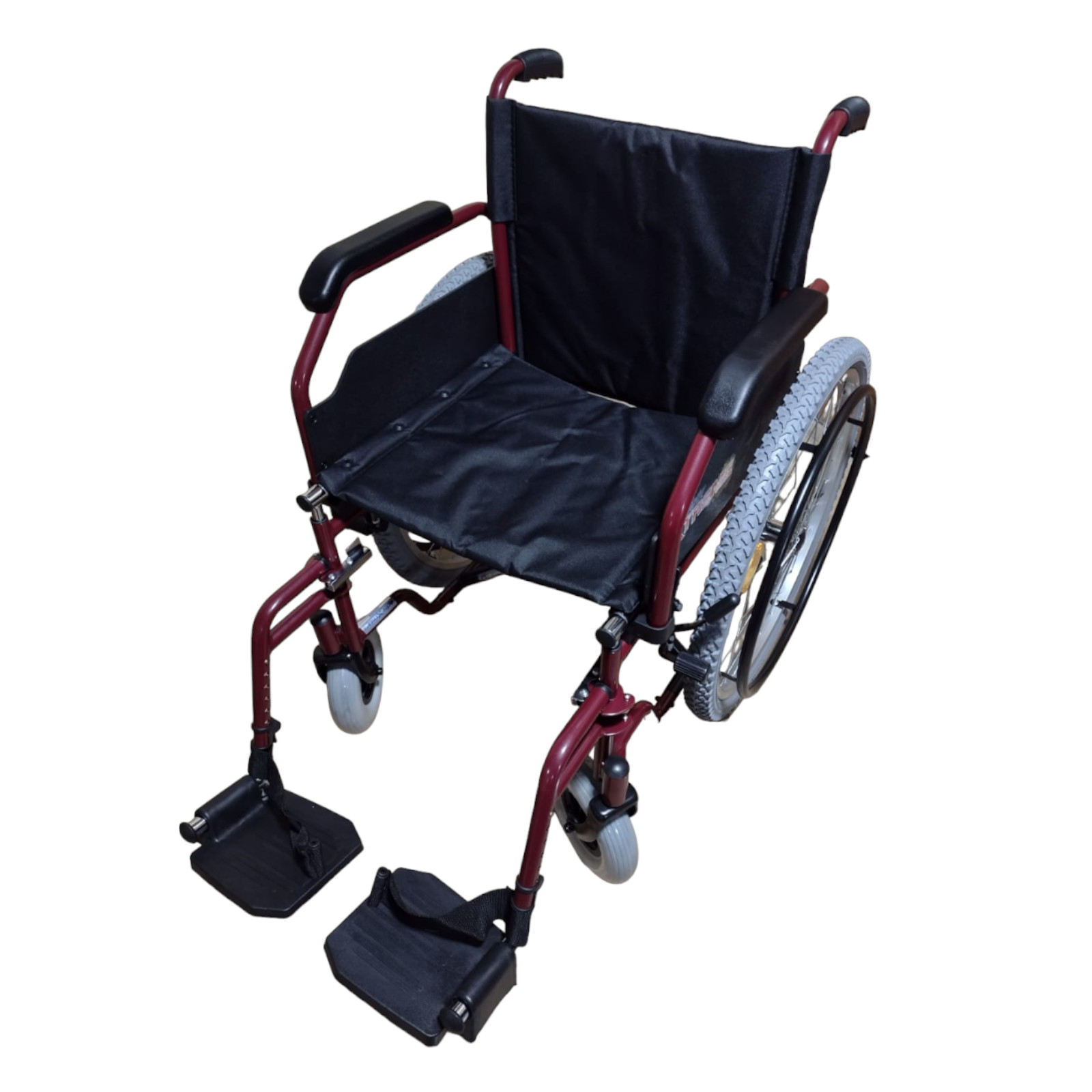 Silla De Ruedas Todo Terreno Descansapies Xtreme 18" ReActiv Roja Lava