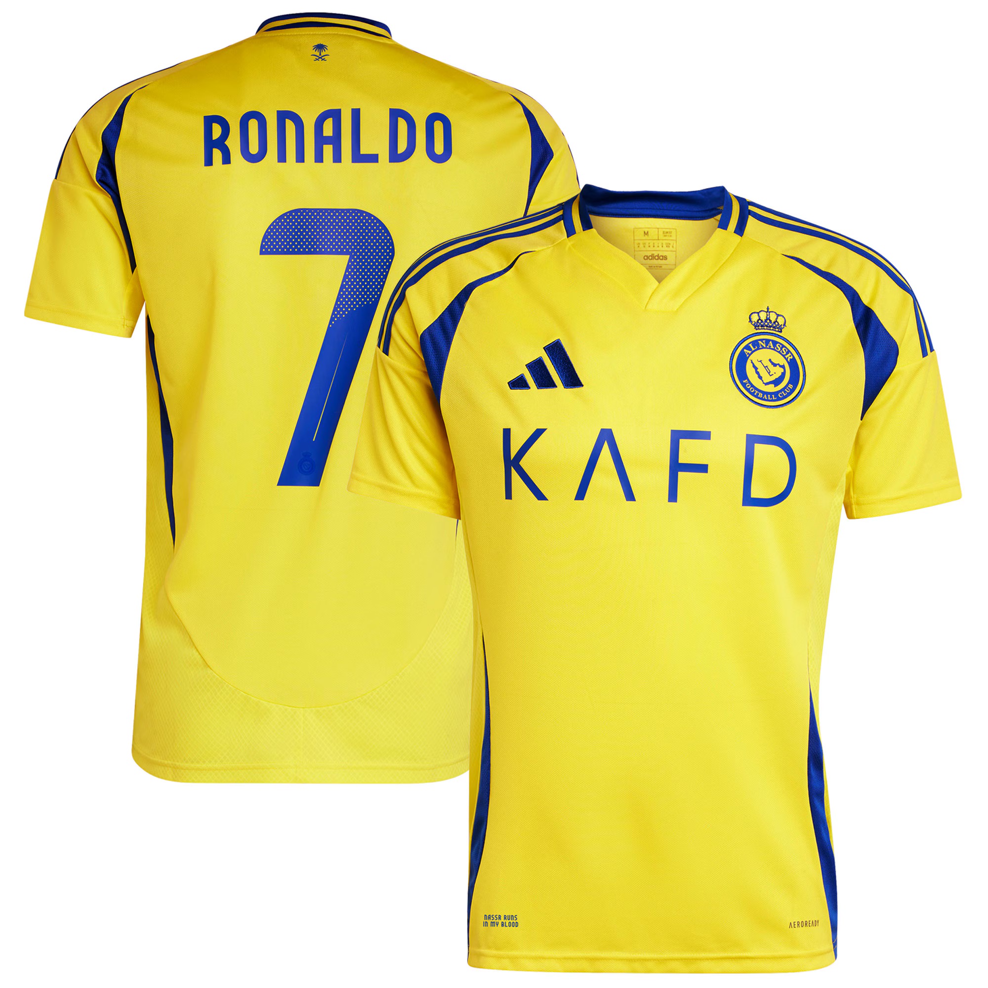 Jersey Original Adidas Al-Nassr de Arabia Saudita local Ronaldo #7 2024-2025 JP0459