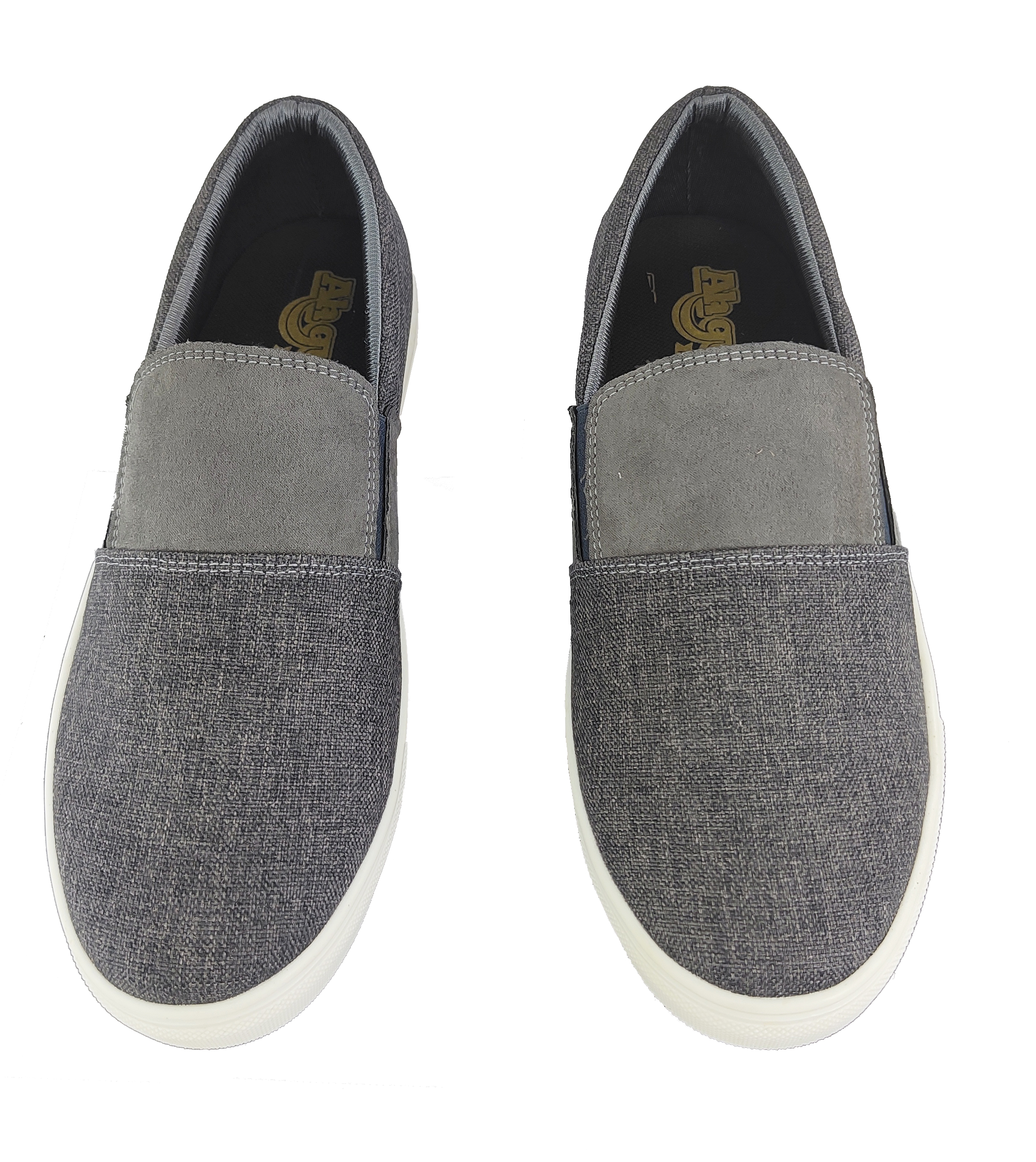 Tenis Mocasín Hombre En Tela Fresco Cómodo Marinero Topsider Color Gris
