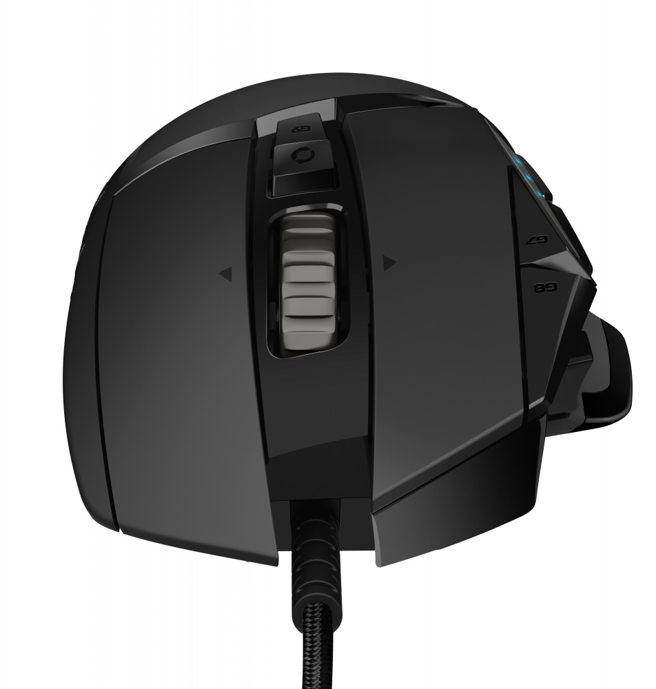 Mouse Gamer Ergonómico Logitech Óptico G502 Hero RGB, Alámbrico, USB, 16.000DPI, Negro