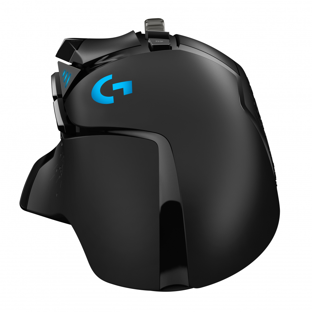 Mouse Gamer Ergonómico Logitech Óptico G502 Hero RGB, Alámbrico, USB, 16.000DPI, Negro