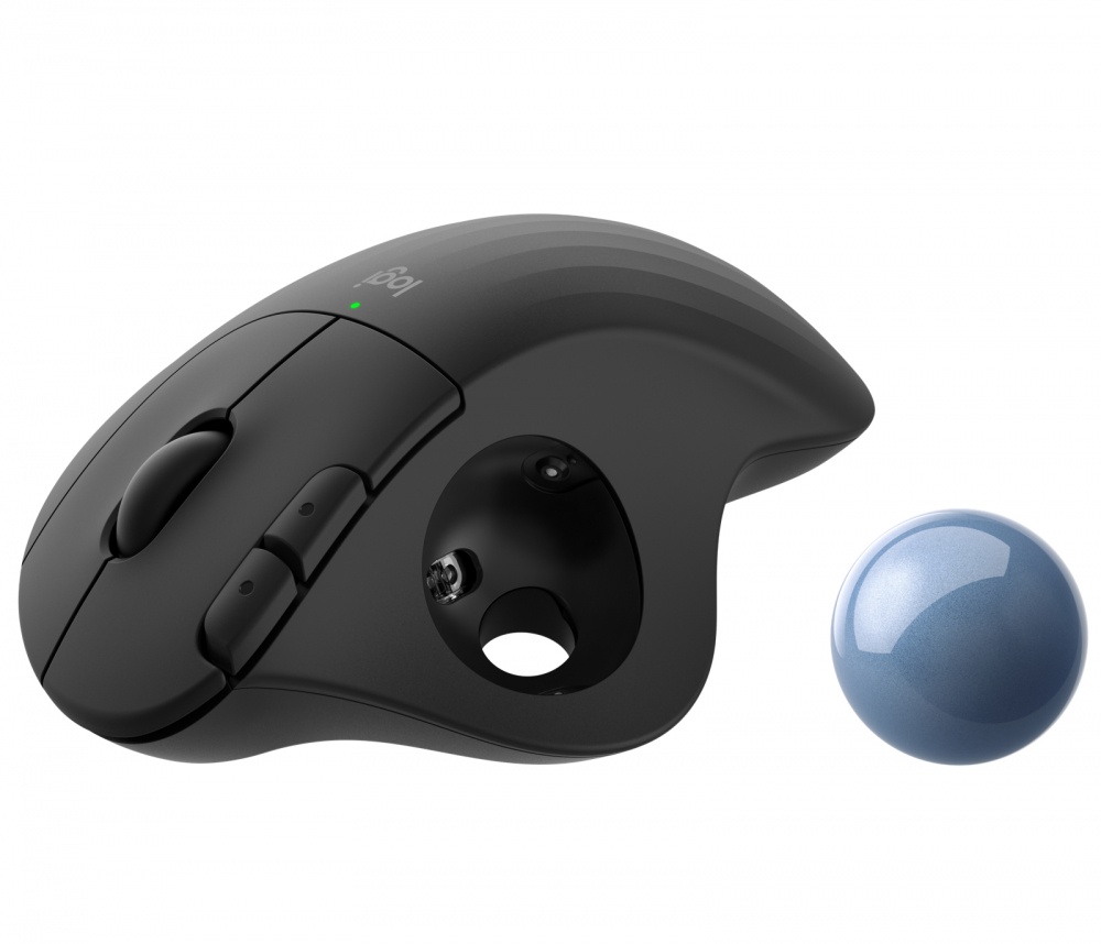 Mouse Ergonómico Logitech Óptico Ergo M575, Inalámbrico, Bluetooth/USB, 2000DPI, Negro