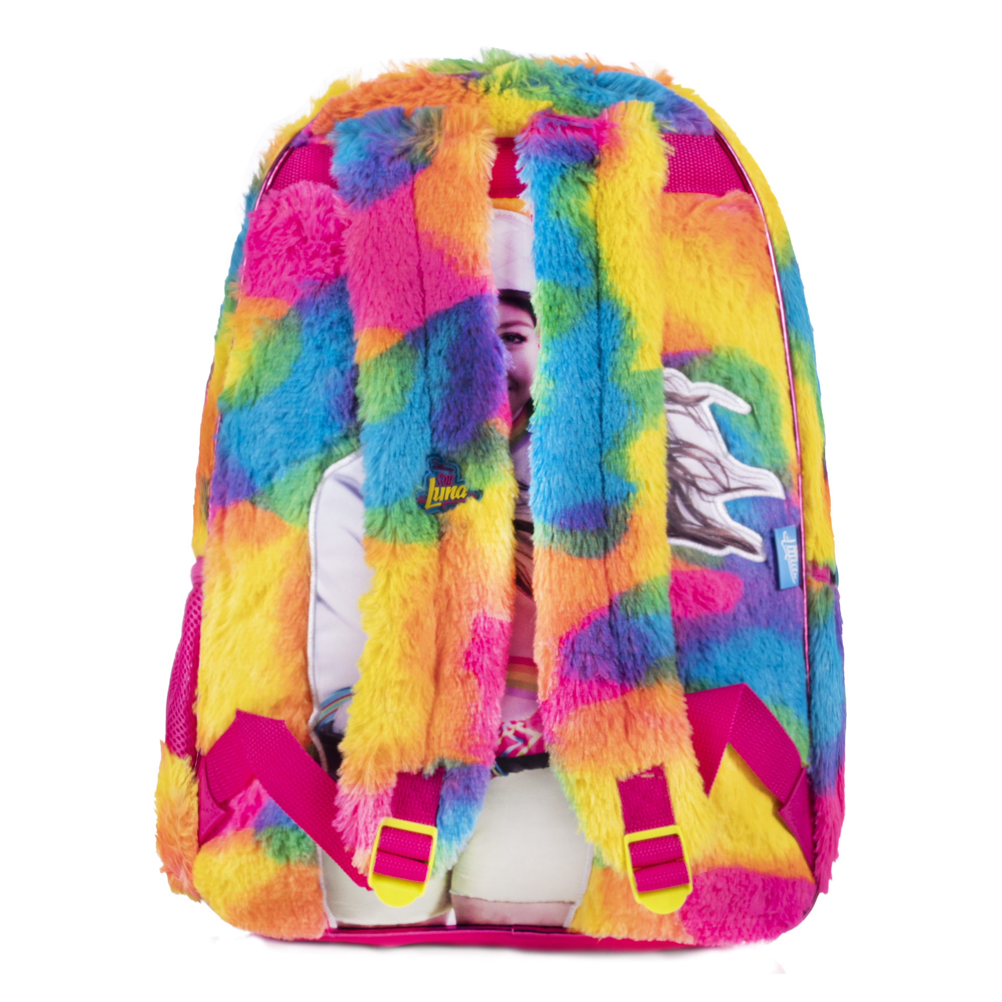 Mochila Backpack Juvenil Soy Luna Roller Peluche Multicolor