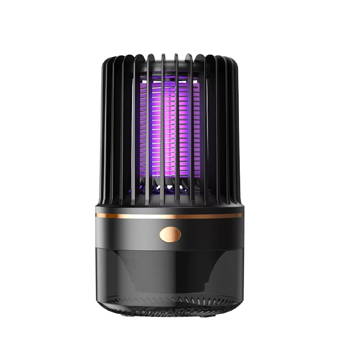 Lámpara Mata Mosquitos Insecto Uv Eléctrico Silenciar Color Negro