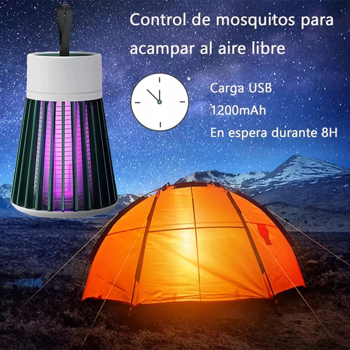 Lámpara Mata Mosquitos Killer Eléctrico Interior Y Exterior