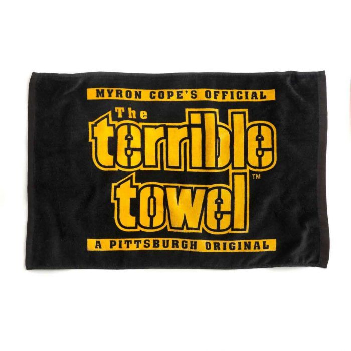 Fantastica! Toalla Terrible Towel Acereros Pittsburgh Steelers Edicion Especial Black 