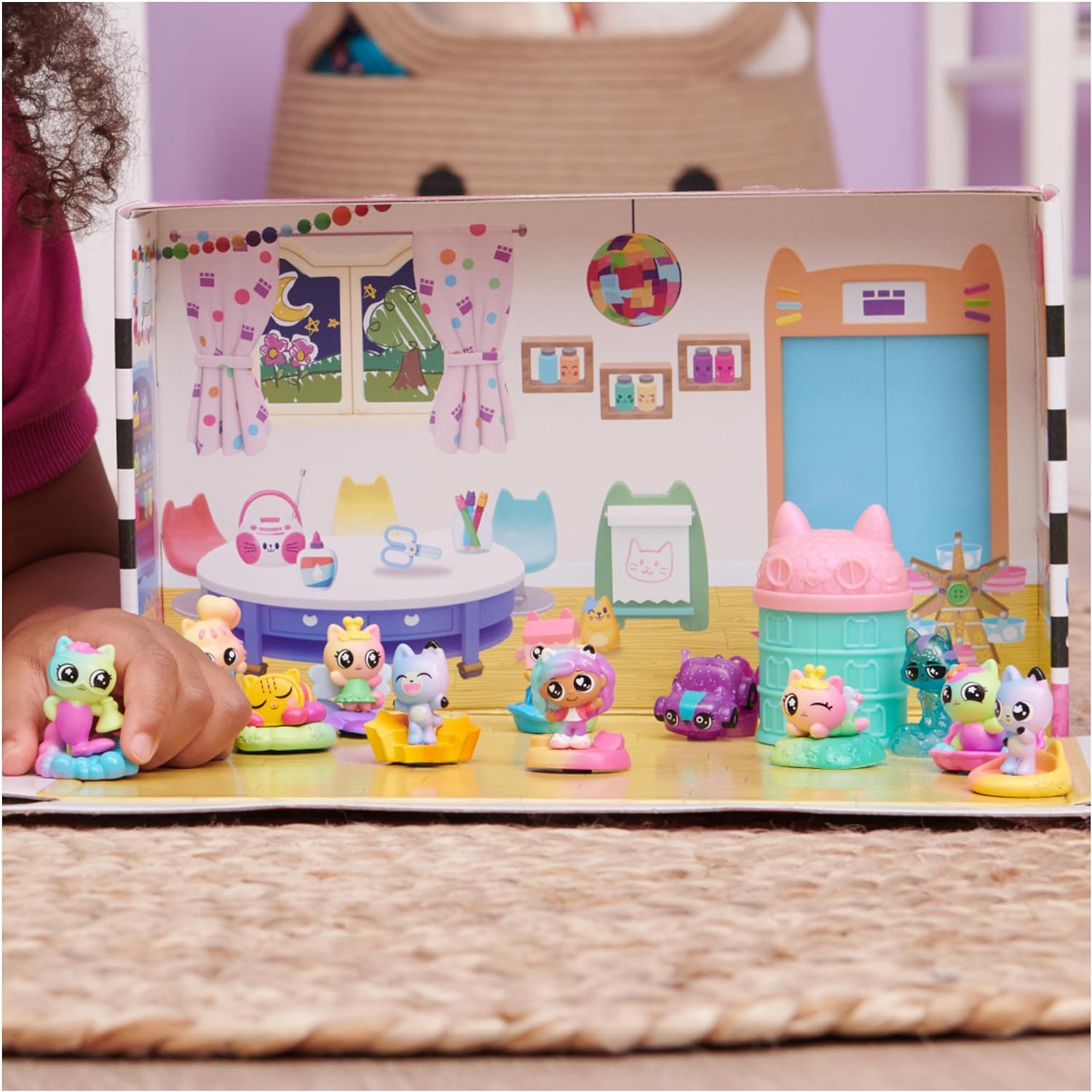Gabby's Dollhouse Set De 12 Mini Figuras Miausombrosas