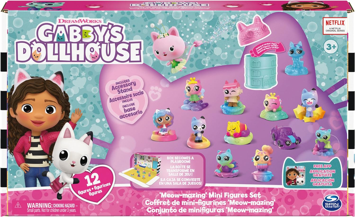 Gabby's Dollhouse Set De 12 Mini Figuras Miausombrosas