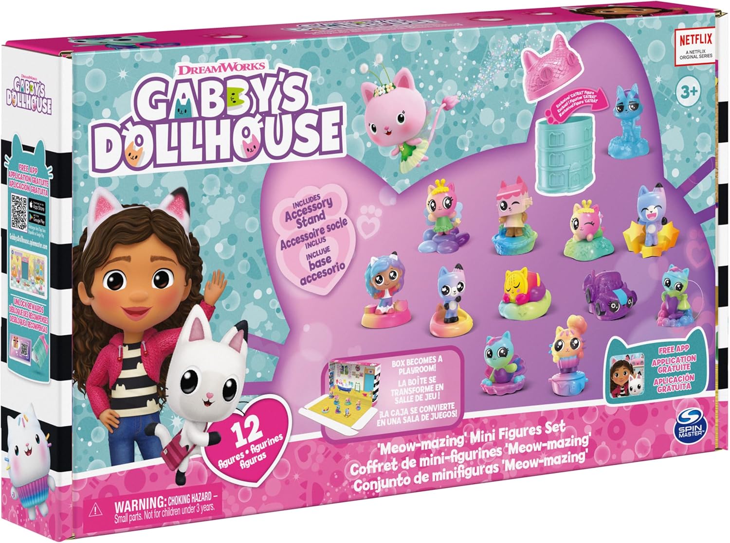 Gabby's Dollhouse Set De 12 Mini Figuras Miausombrosas