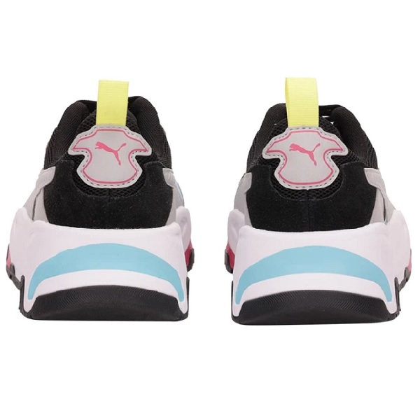 Tenis Puma Trinity Gris azul rosa Mujer Tallas 22 al 26