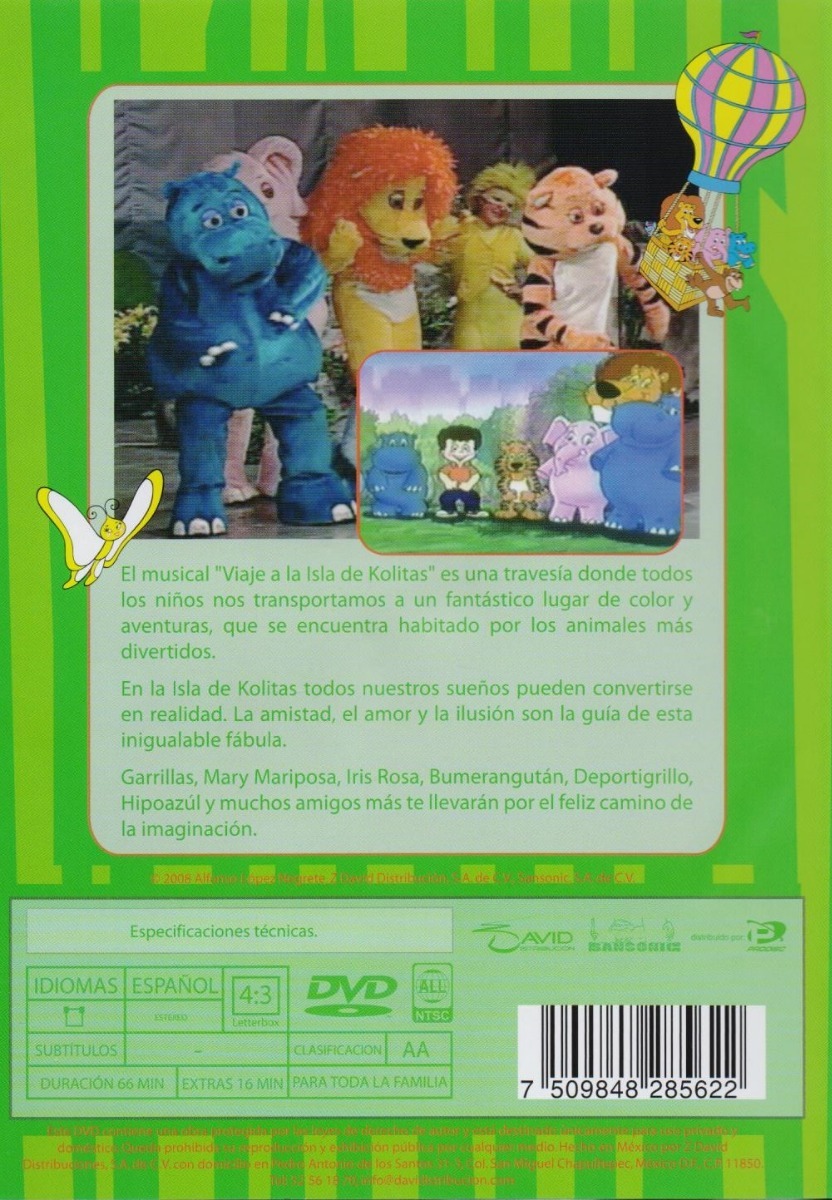 Viaje A La Isla De Kabitas El Musical Pelicula Dvd