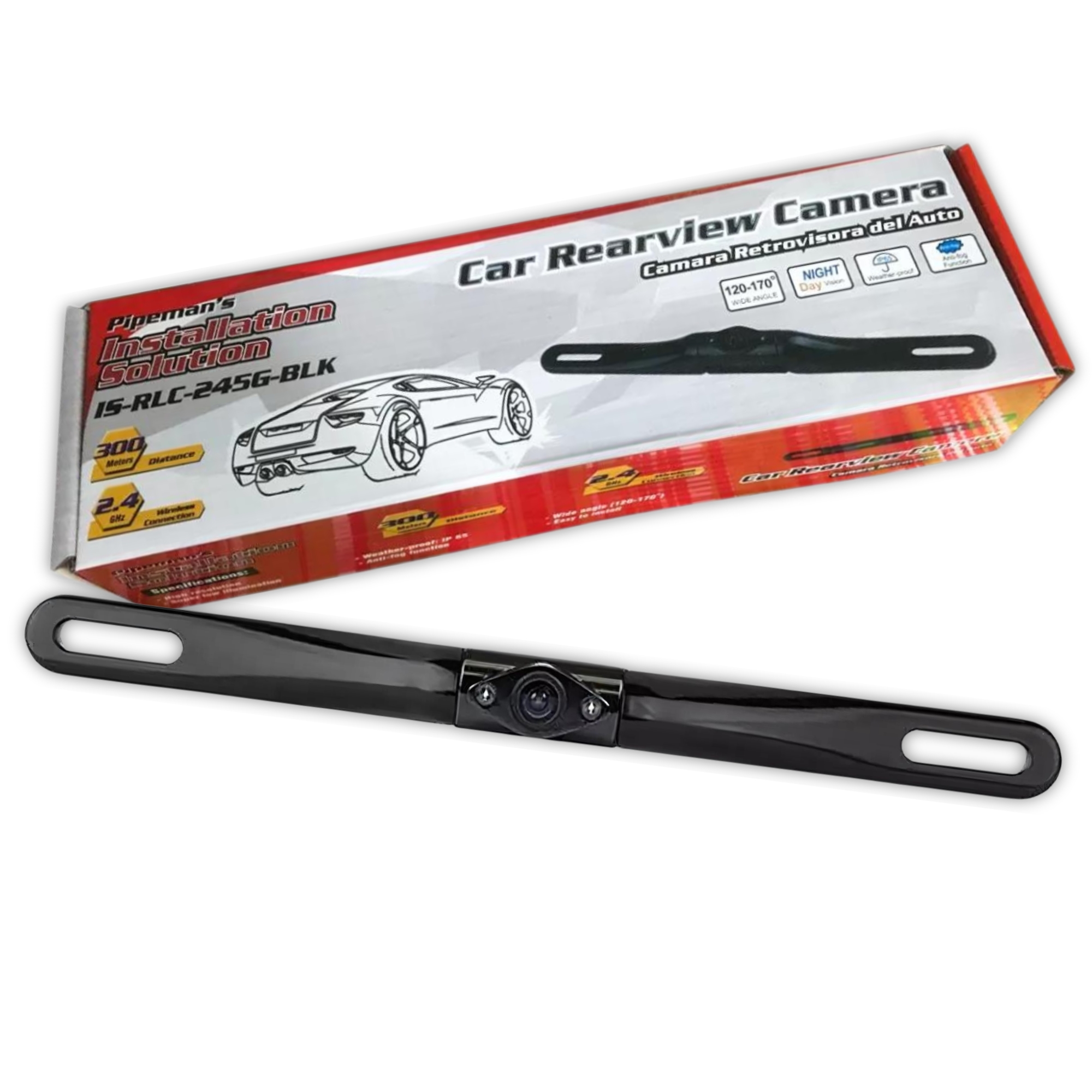 Cámara de Visión Trasera Pipeman's ISRLC245GBLK 170 Grados
