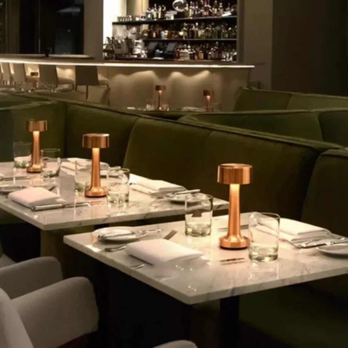 Lámpara De Mesa De Barra Led Decoración De Escritorio Luz Tá dorado