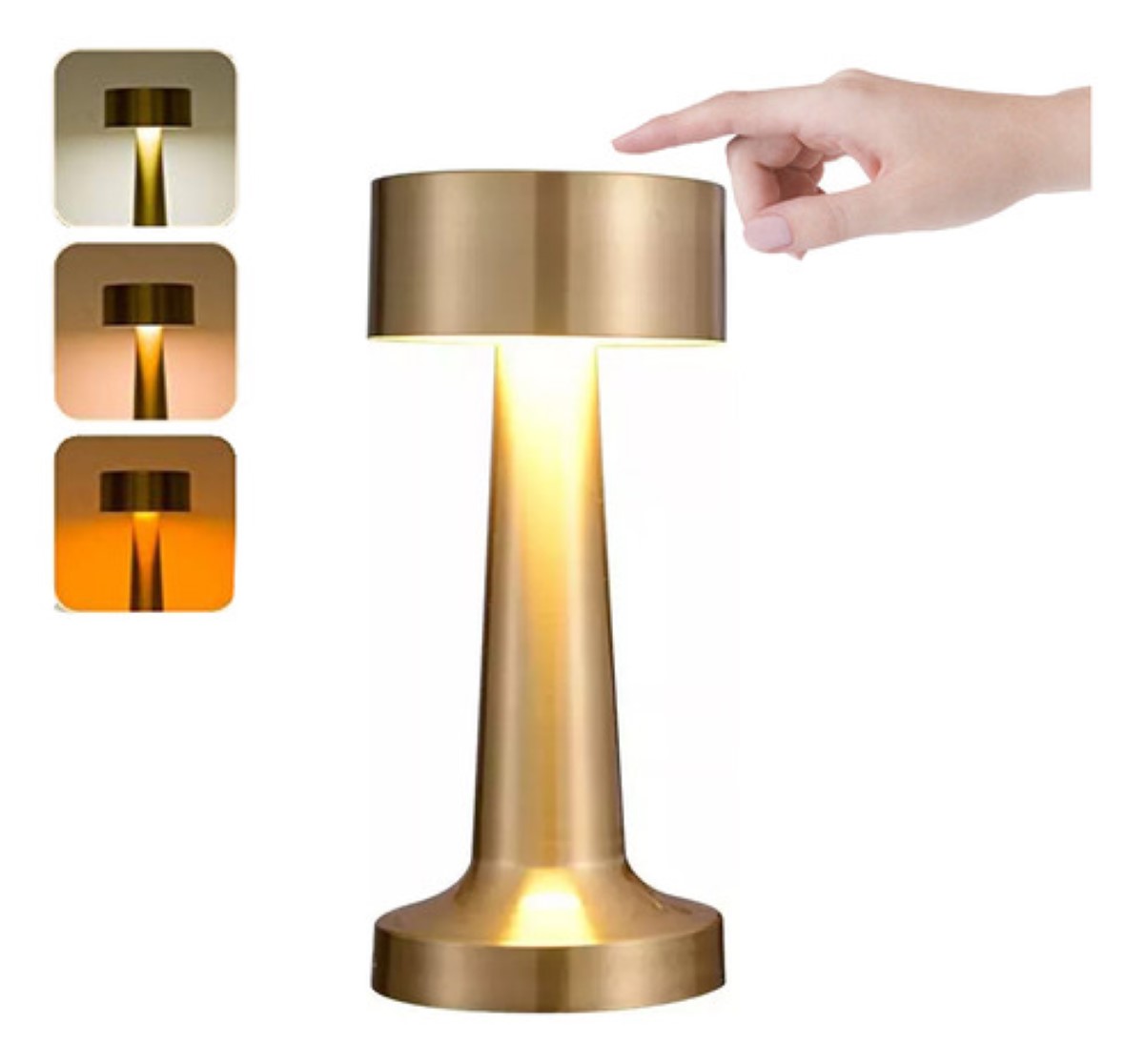 Lámpara De Mesa De Barra Led Decoración De Escritorio Luz Tá dorado