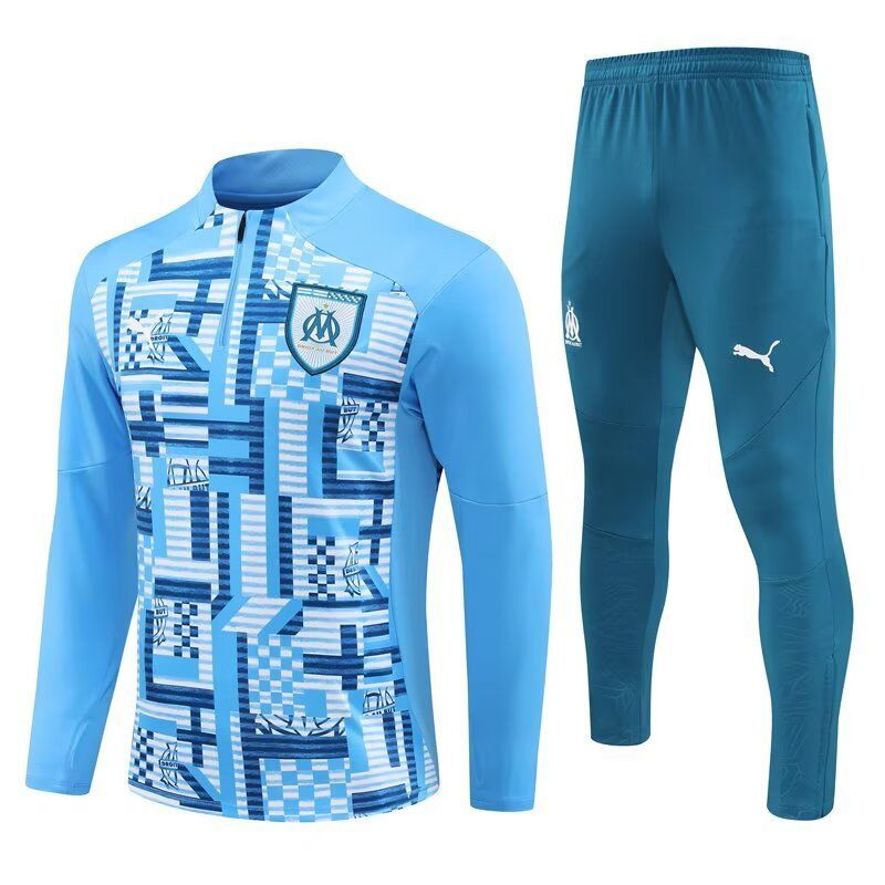 Nuevo! Pants Conjunto Completo Olympique Olimpique Marseille Marsella 2024/2025 Azul Talla M