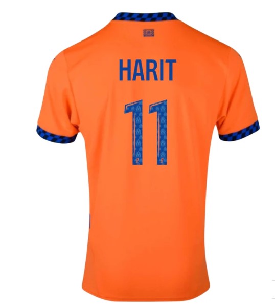 Nuevo! Jersey Olympique Olimpique Marseille Marsella 2024/2025 Tercero Naranja Gignac 10 Talla XL