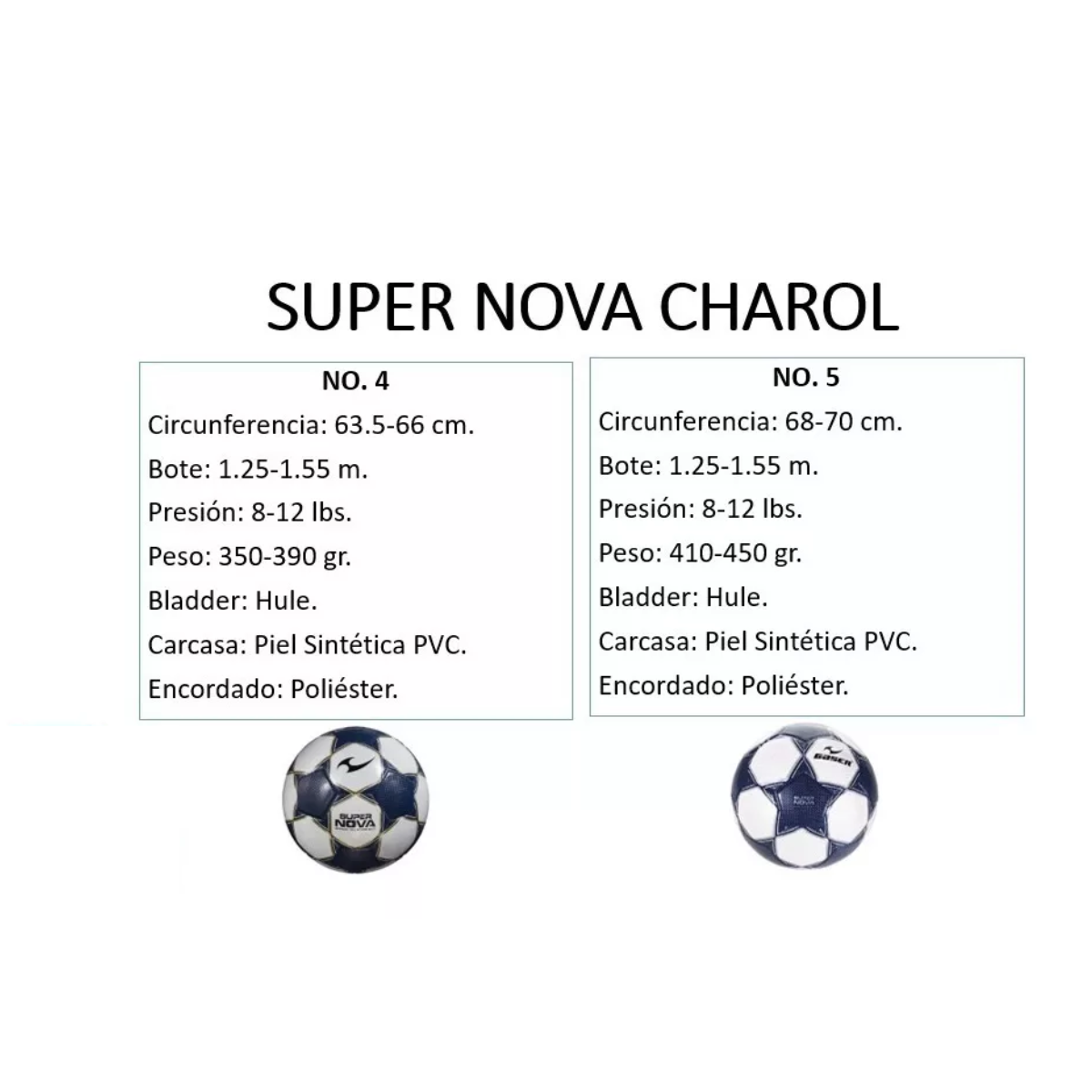 Balón Gaser Futbol Modelo Super Nova Laminado Charol Color No. 5 Azul Con Plata