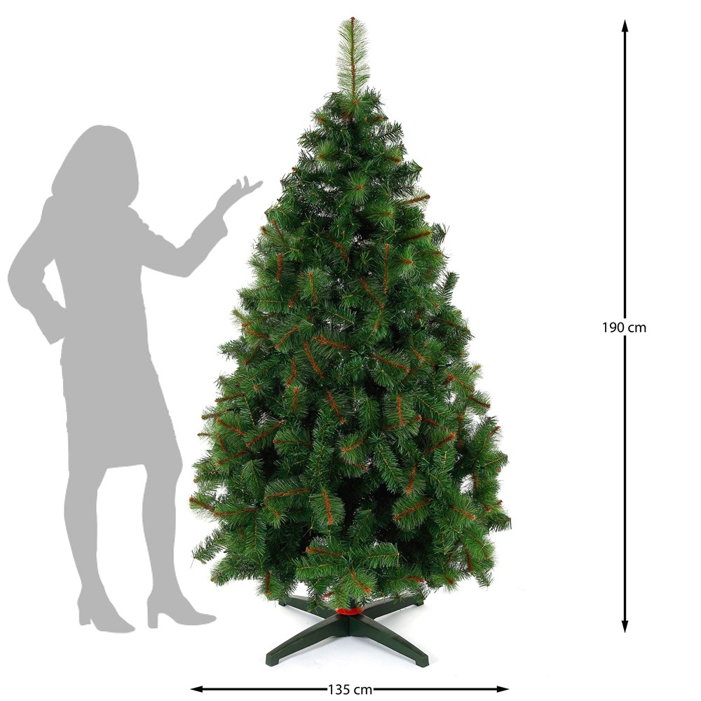 ARBOL DE NAVIDAD CALIFORNIA VERDE DE 190 CM NAVIPLASTIC PINO ARTIFICIAL