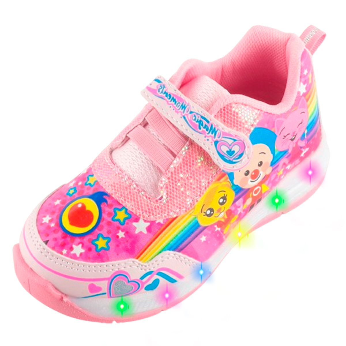 TENIS NIÑA DEPORTIVOS LUCES LED PAYASITO PLIM PLIM MEI LI 877-RP