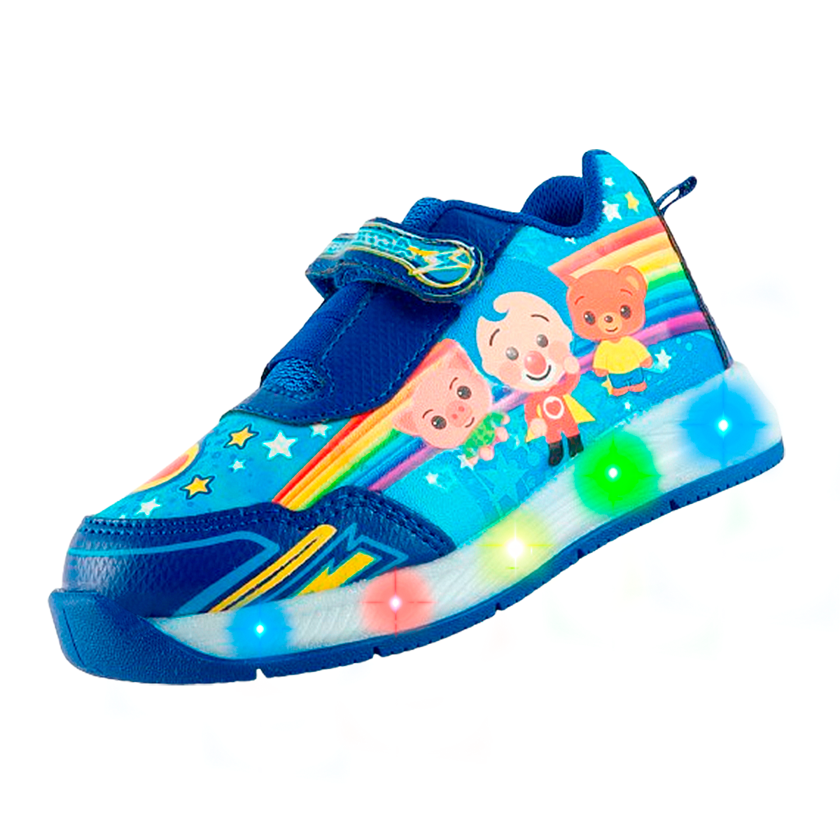 Tenis Niño Payaso Plim Plim Acuarella Bam Luces Leds 877-AR