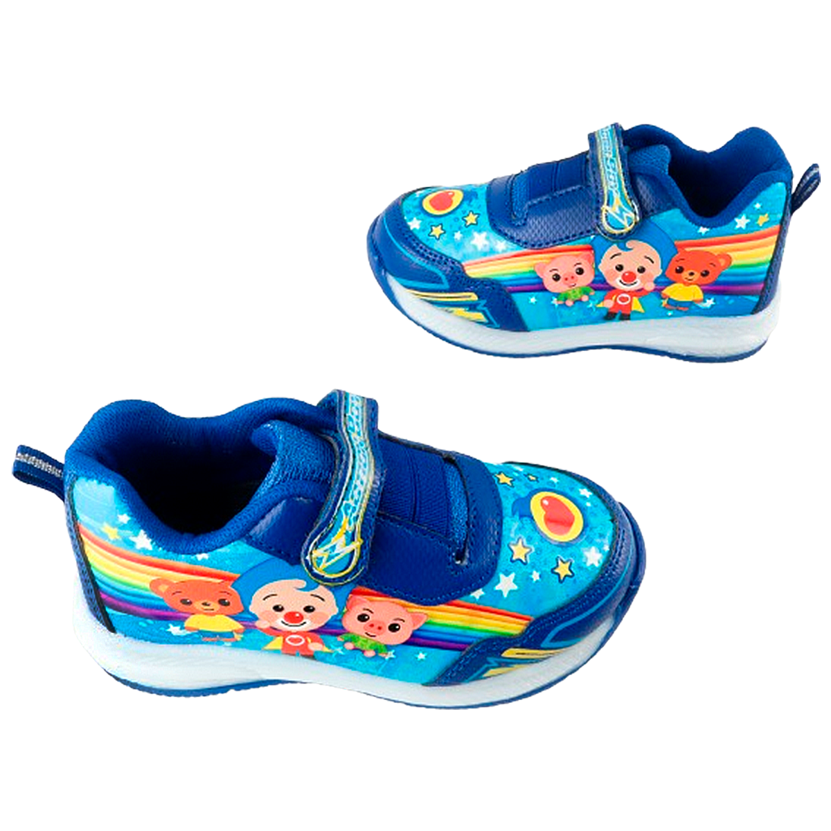 Tenis Niño Payaso Plim Plim Acuarella Bam Luces Leds 877-AR