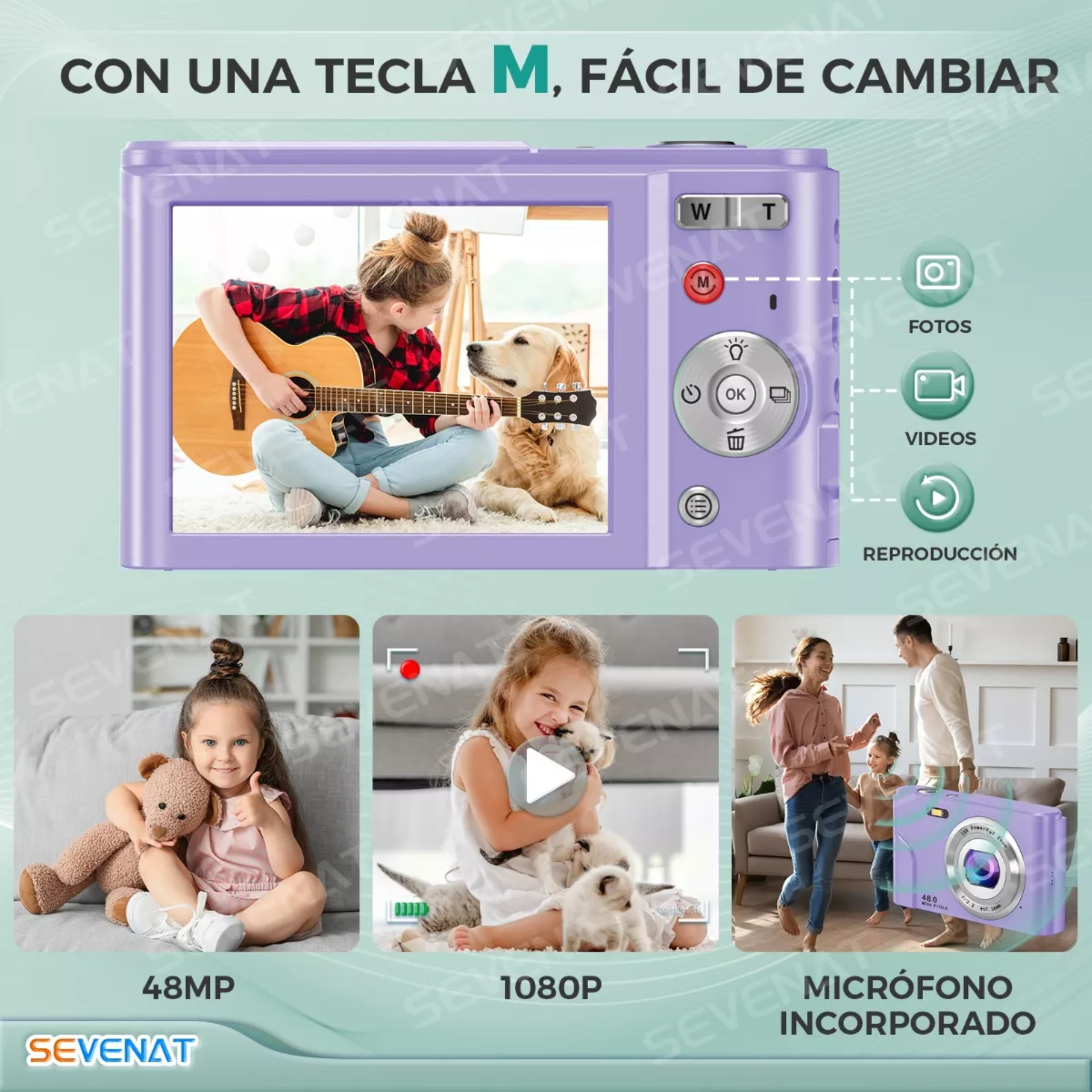 Cámara Digital 1080p Fhd Video Audio Webcam Principiante