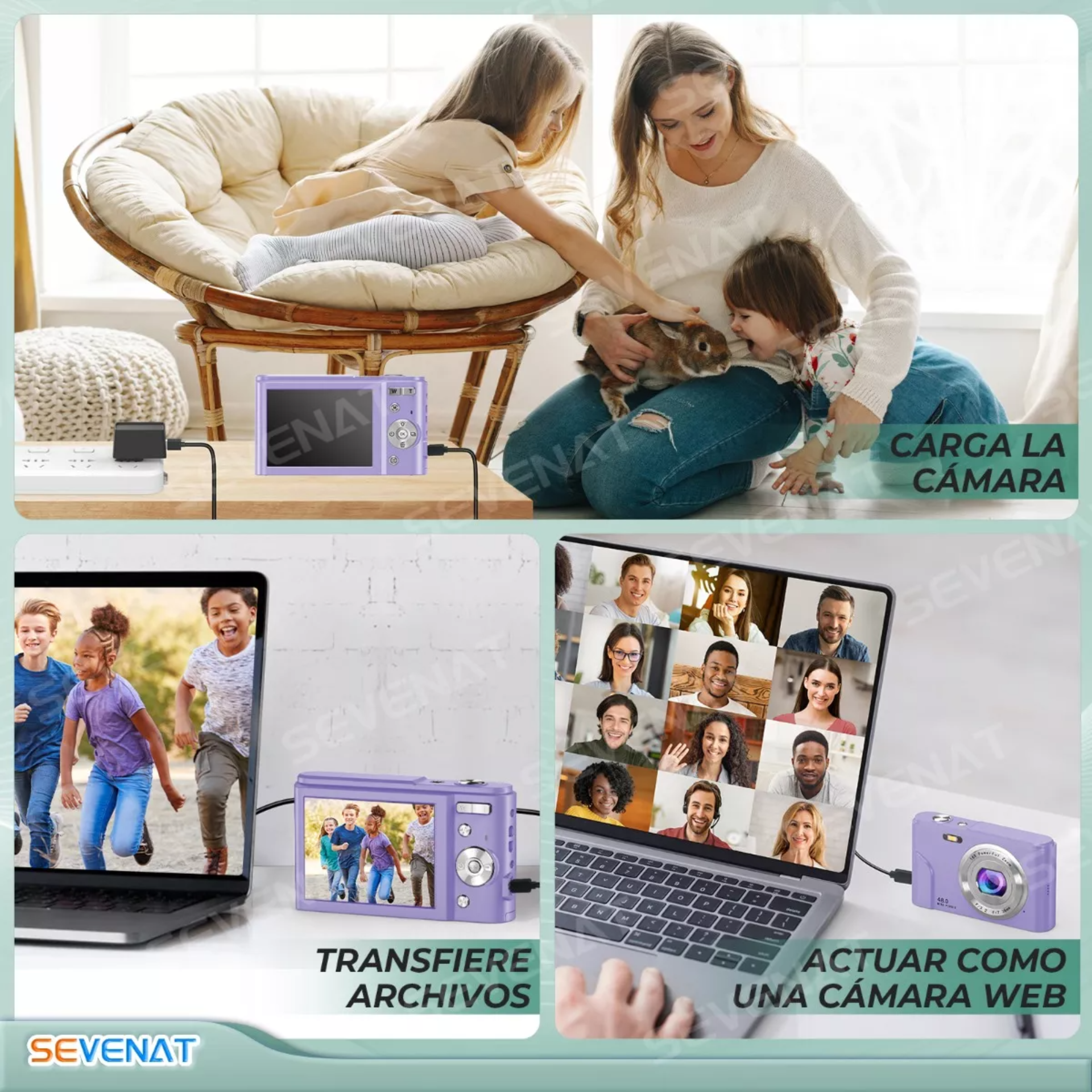 Cámara Digital 1080p Fhd Video Audio Webcam Principiante