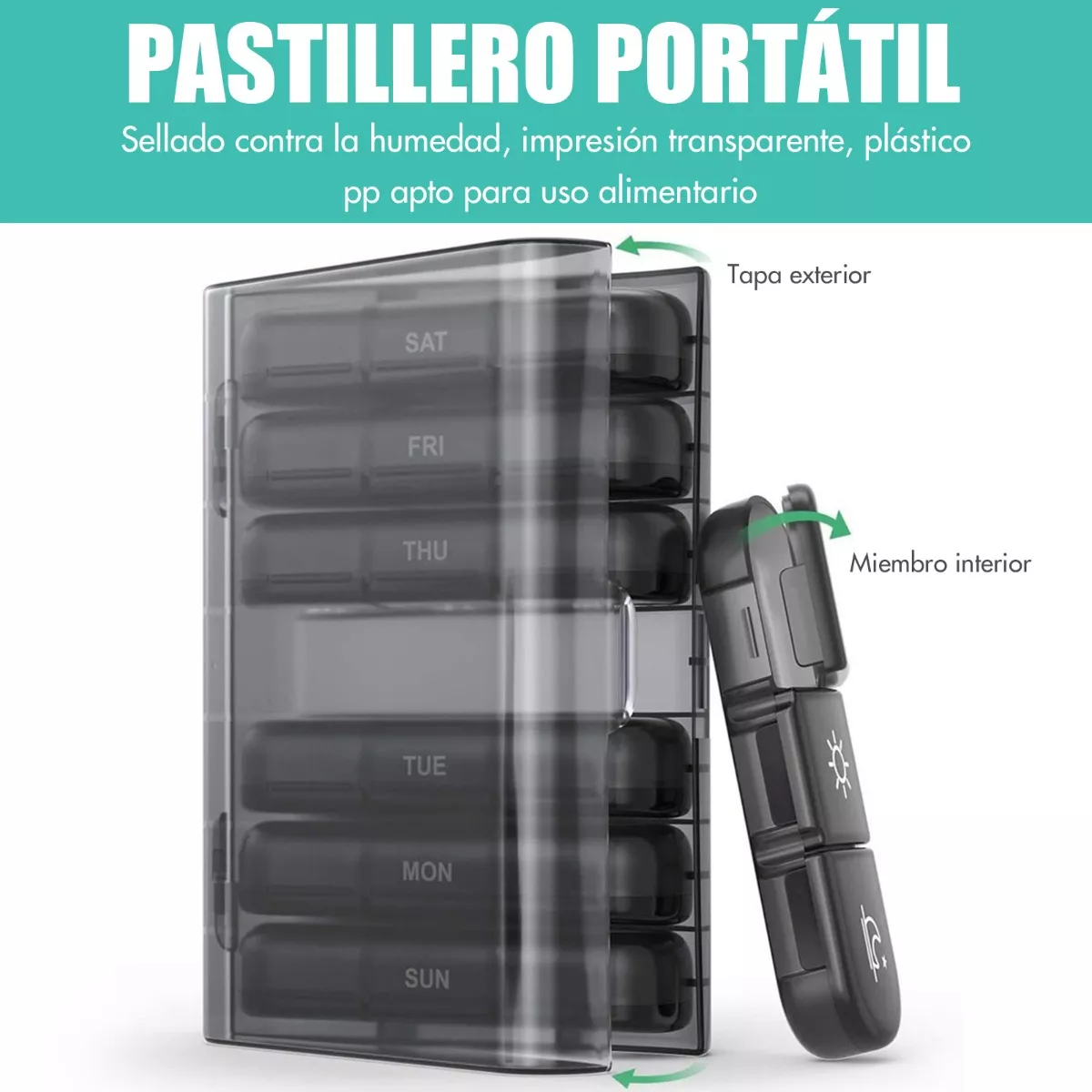 Pastillero Semanal 3 Tomás Organizador Pastillas